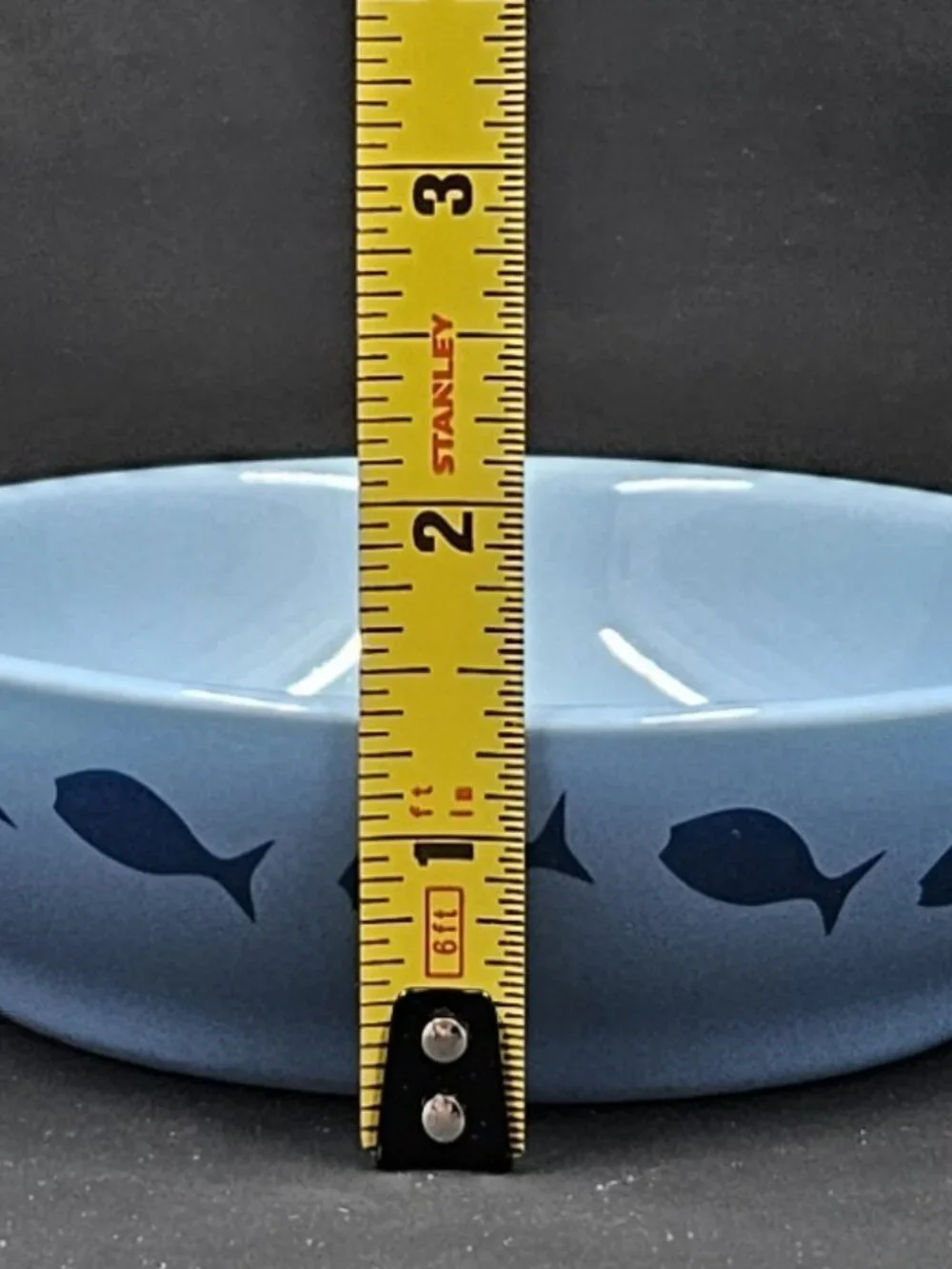 Whisker City Blue Meow Bowl